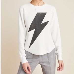 Anthropologie Letluv Lightning Bolt Henley